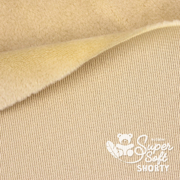 Minky beige - Plüsch Meterware - SuperSoft SHORTY