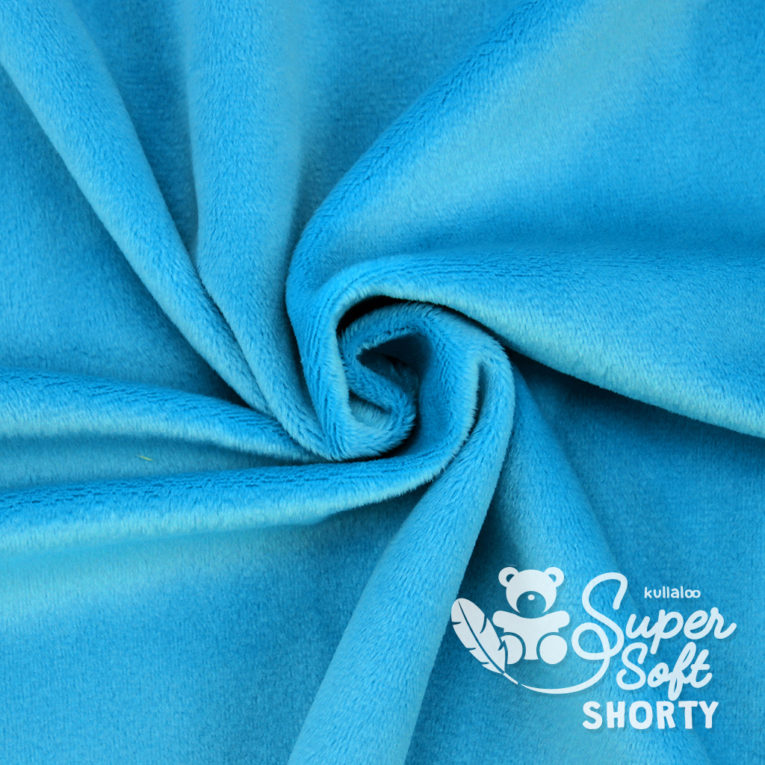 Plüsch blau Meterware - SuperSoft SHORTY