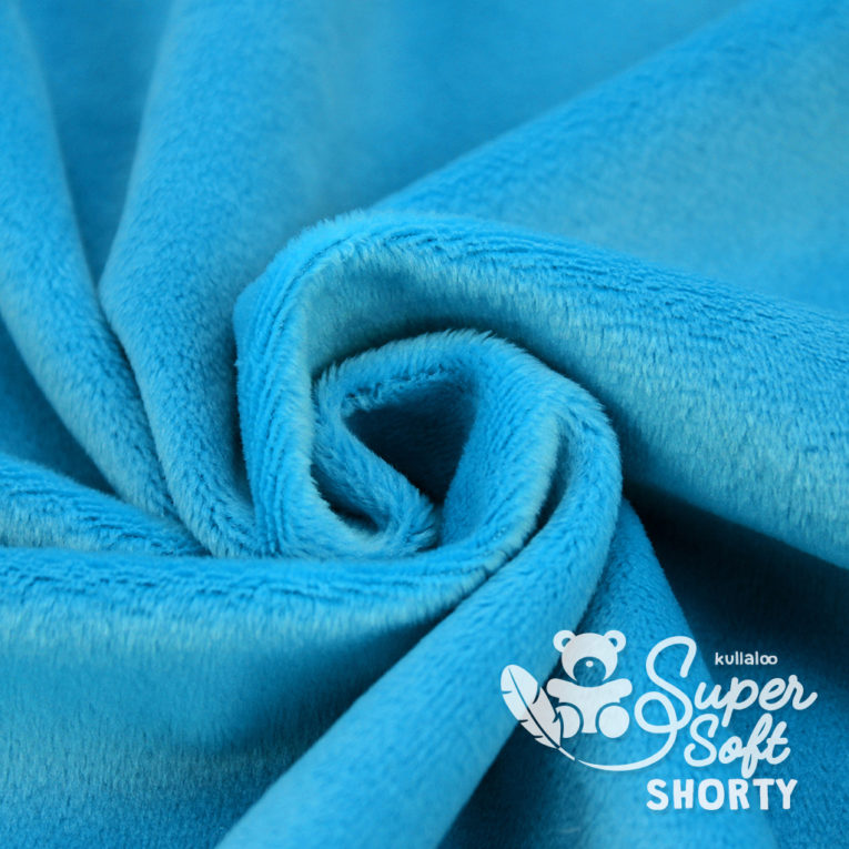 Plüsch blau Meterware - SuperSoft SHORTY