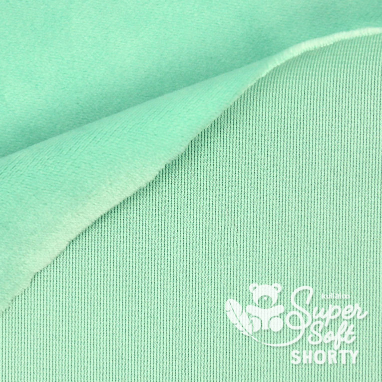 Minky mint - Plüsch Meterware - SuperSoft SHORTY