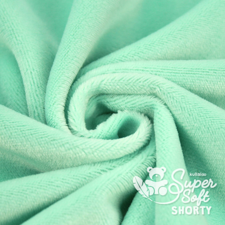 Plüschstoff mint - SuperSoft SHORTY