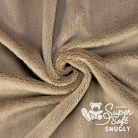 Plüsch Stoff braun / taupe – 5 mm SuperSoft SNUGLY