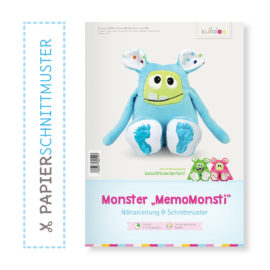 Papierschnittmuster Monster „MemoMonsti“