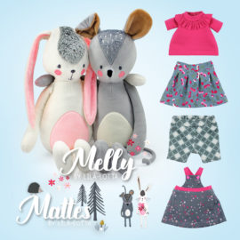 Schnittmuster "MELLY & MATTES" plus Puppenkleidung