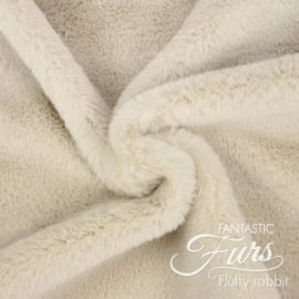 Fellstoff beige / latte Meterware – 12 mm Fluffy Rabbit ✶ FANTASTIC Furs