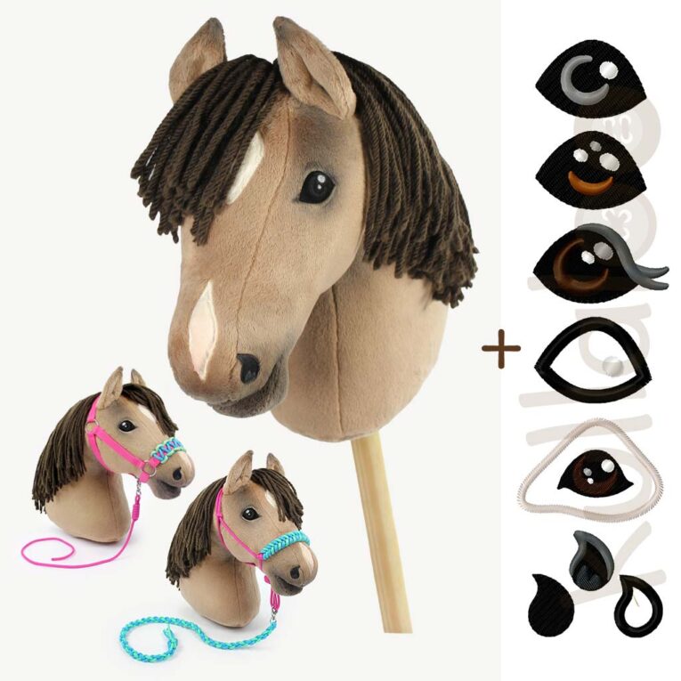 Hobby Horse nähen: Schnittmuster + Anleitung für Zubehör + Stickdateien