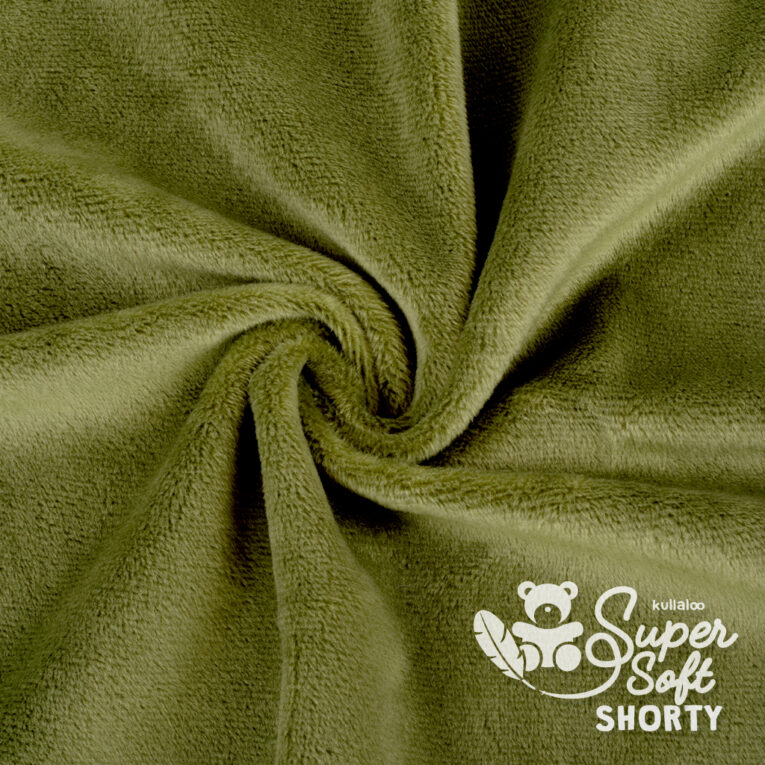 Plüsch olivgrün / olive green – 1,5 mm SuperSoft SHORTY