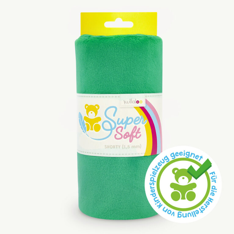 Plüsch verkehrsgrün / traffic green – 1,5 mm SuperSoft SHORTY