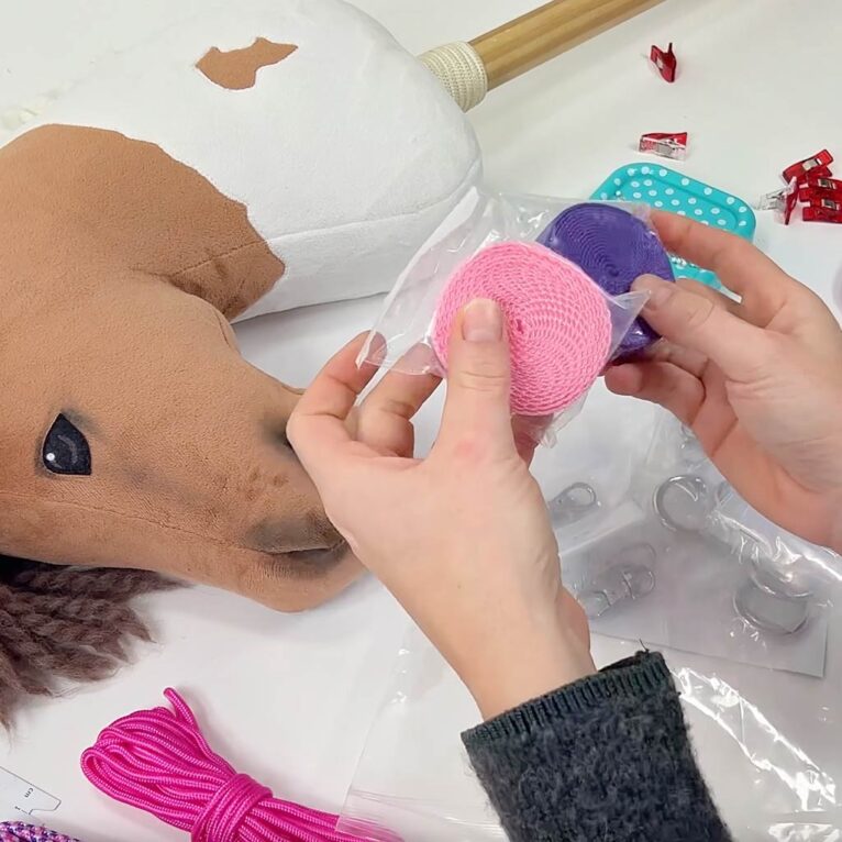 DIY Hobby Horse Halfter mit Gurtband selber machen